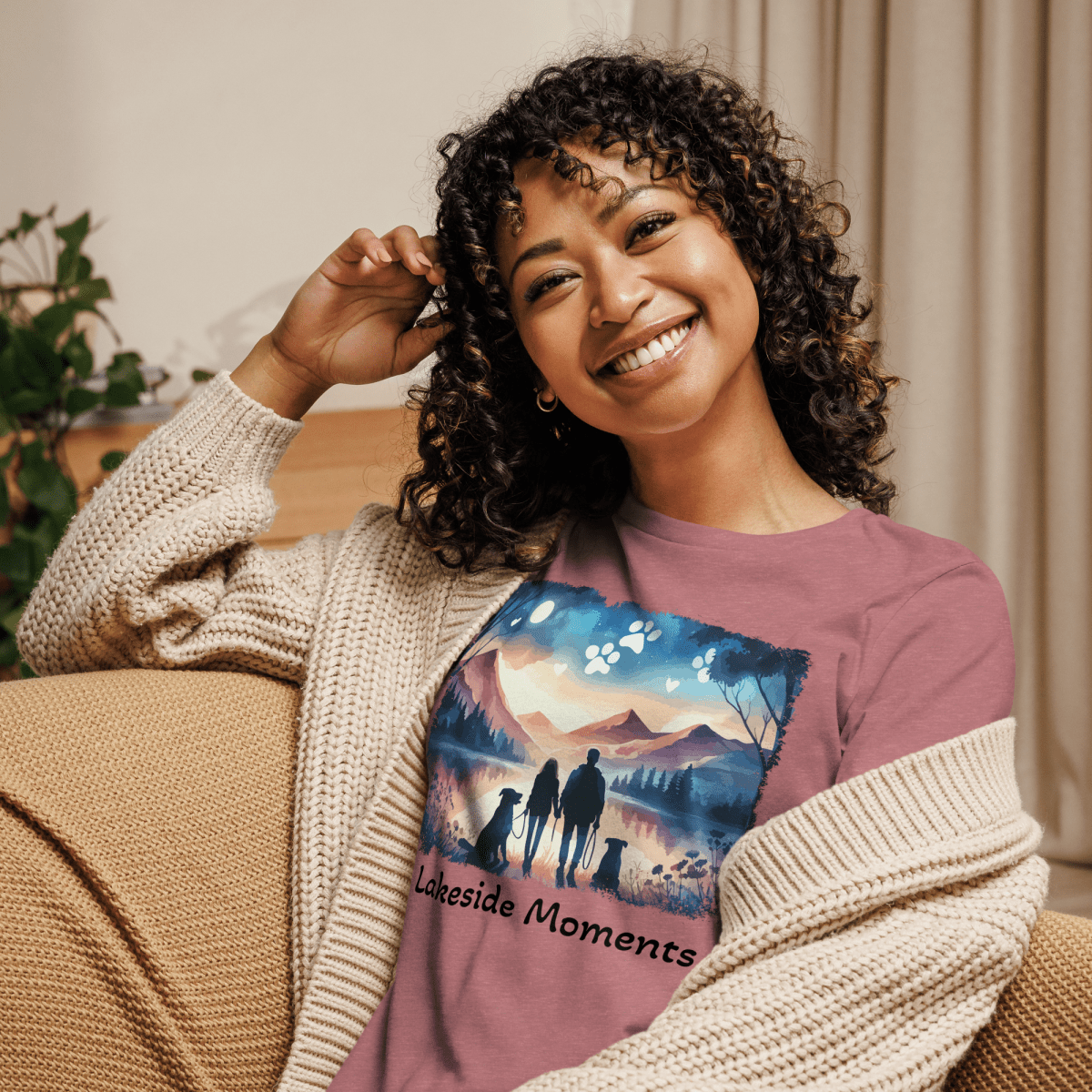 Lakeside Moments - Women's Relaxed Tee - Womens Relaxed Tee - Speak Up 4 Paws