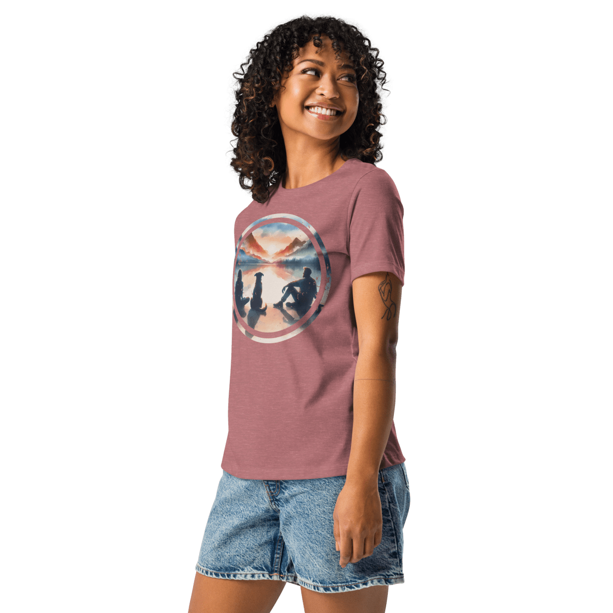 Sunset Reflections - Women's Relaxed Tee - Womens Relaxed Tee - Speak Up 4 Paws