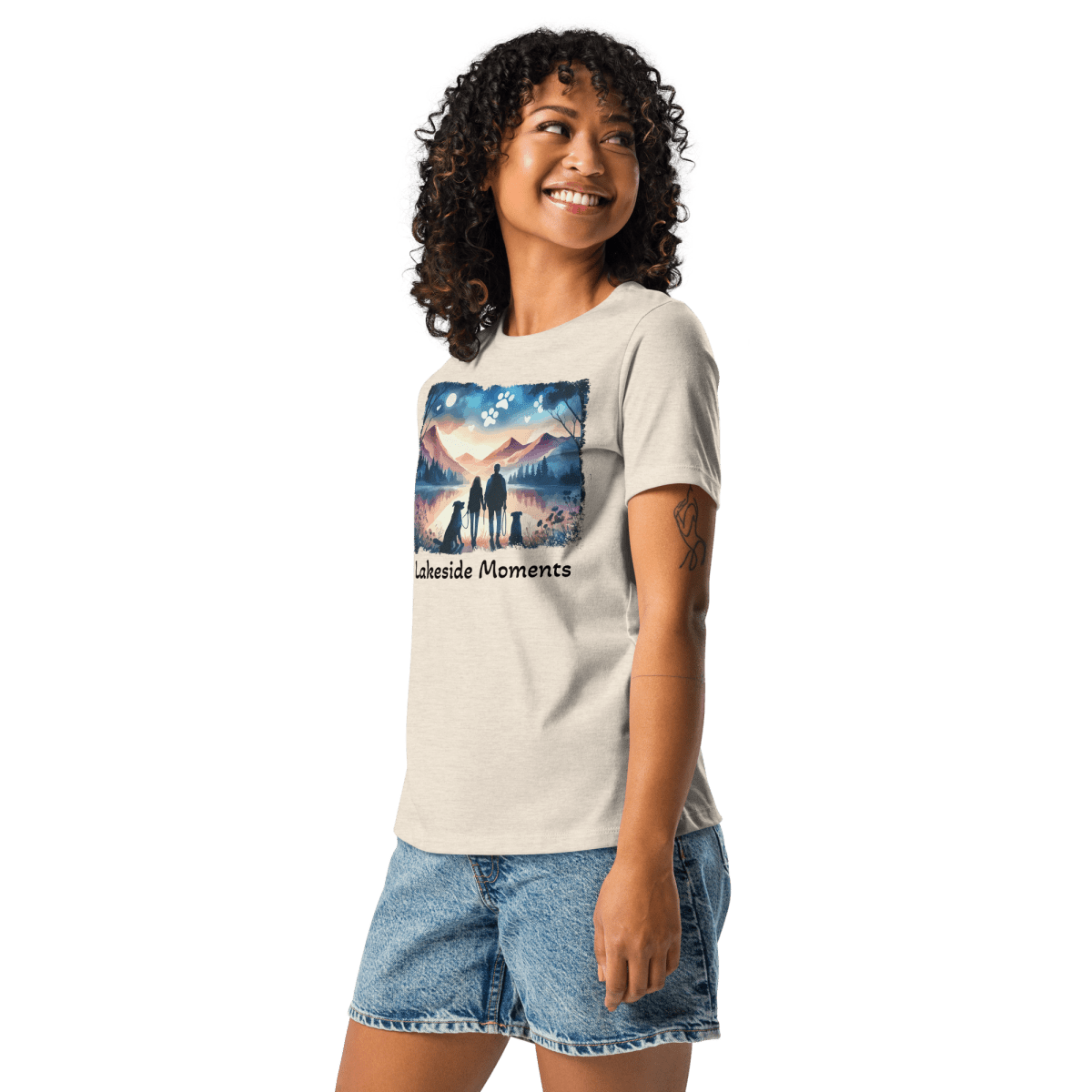 Lakeside Moments - Women's Relaxed Tee - Womens Relaxed Tee - Speak Up 4 Paws