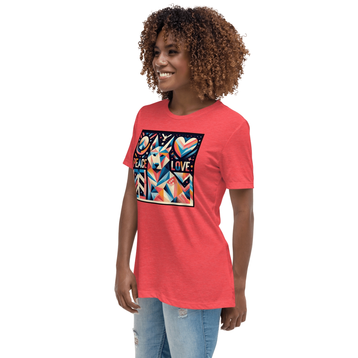 Kaleidoscope Harmony - Women's Relaxed Tee - Womens Relaxed Tee - Speak Up 4 Paws