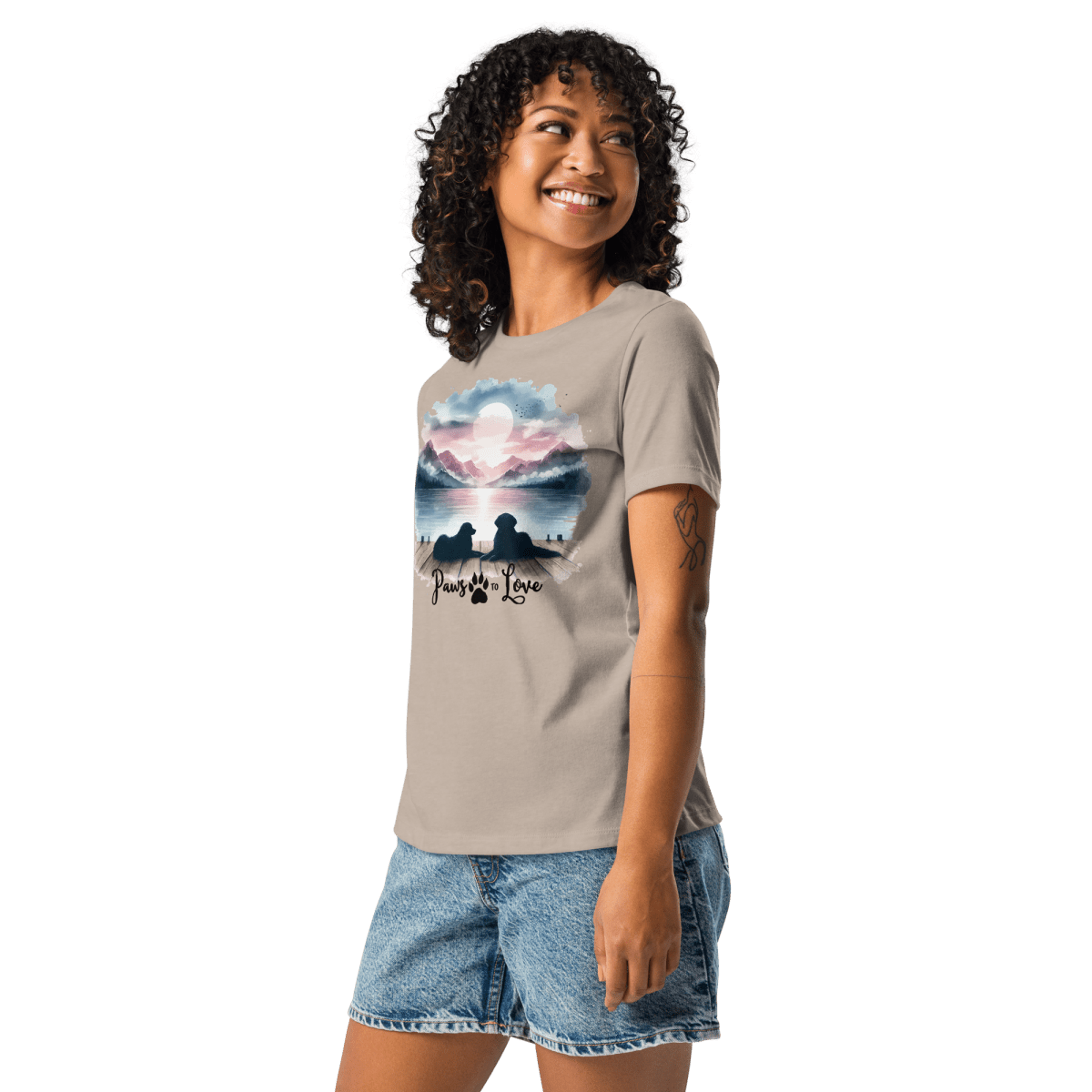 Sunset Buddies - Women's Relaxed Tee - Womens Relaxed Tee - Speak Up 4 Paws