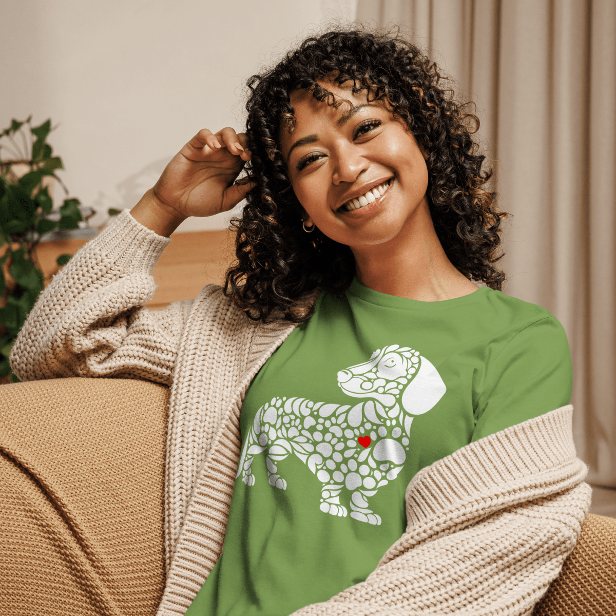 Pawfect Doxie - Women’s Relaxed Tee - Womens Relaxed Tee - Speak Up 4 Paws