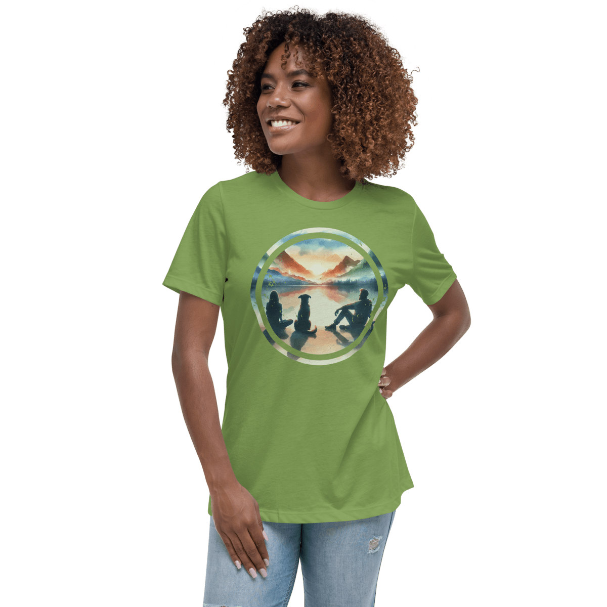 Sunset Reflections - Women's Relaxed Tee - Womens Relaxed Tee - Speak Up 4 Paws