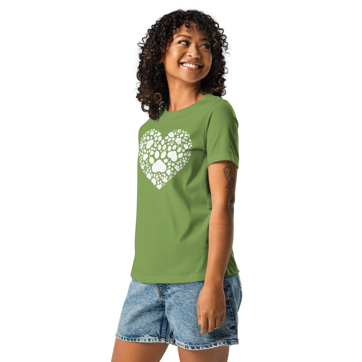 Heartfelt Paws - Women’s Relaxed Tee - Womens Relaxed Tee - Speak Up 4 Paws