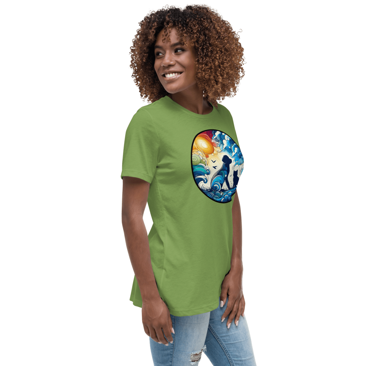 Sun - Kissed Bond - Women’s Relaxed Tee - Womens Relaxed Tee - Speak Up 4 Paws