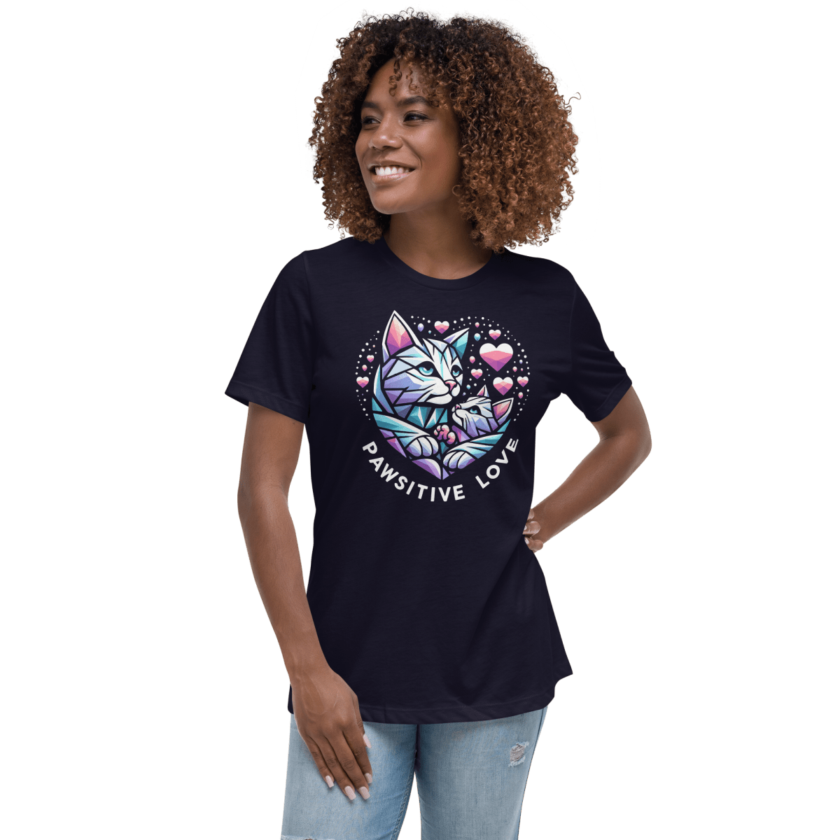 Heartfelt Whiskers - Women's Relaxed Tee - Womens Relaxed Tee - Speak Up 4 Paws