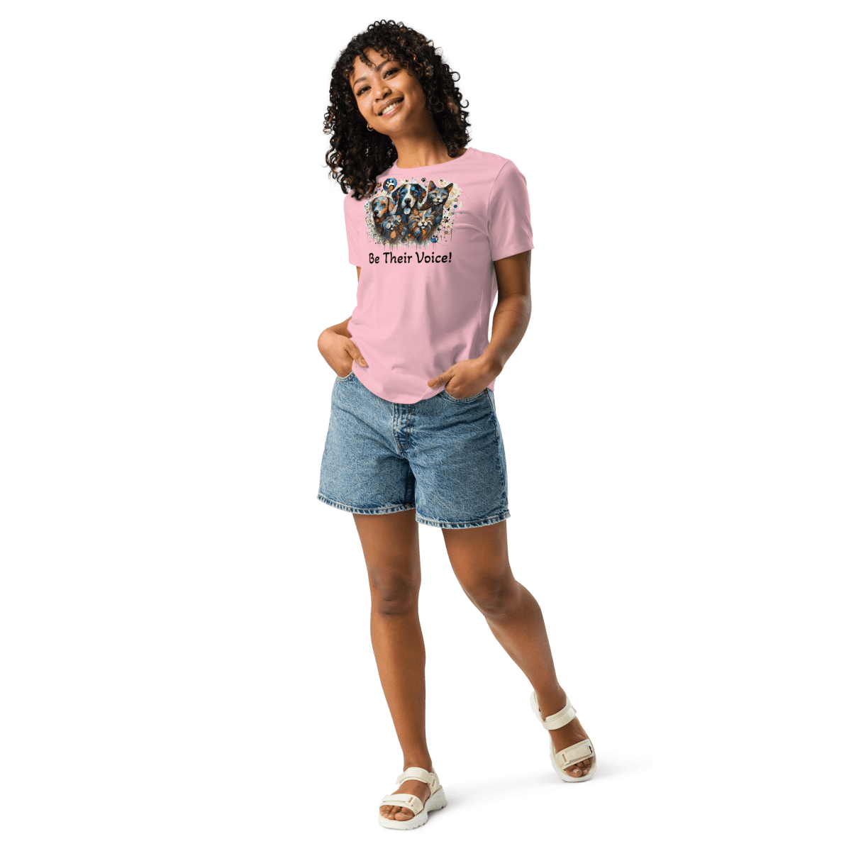 Be Their Voice - Women's Relaxed Tee - Womens Relaxed Tee - Speak Up 4 Paws