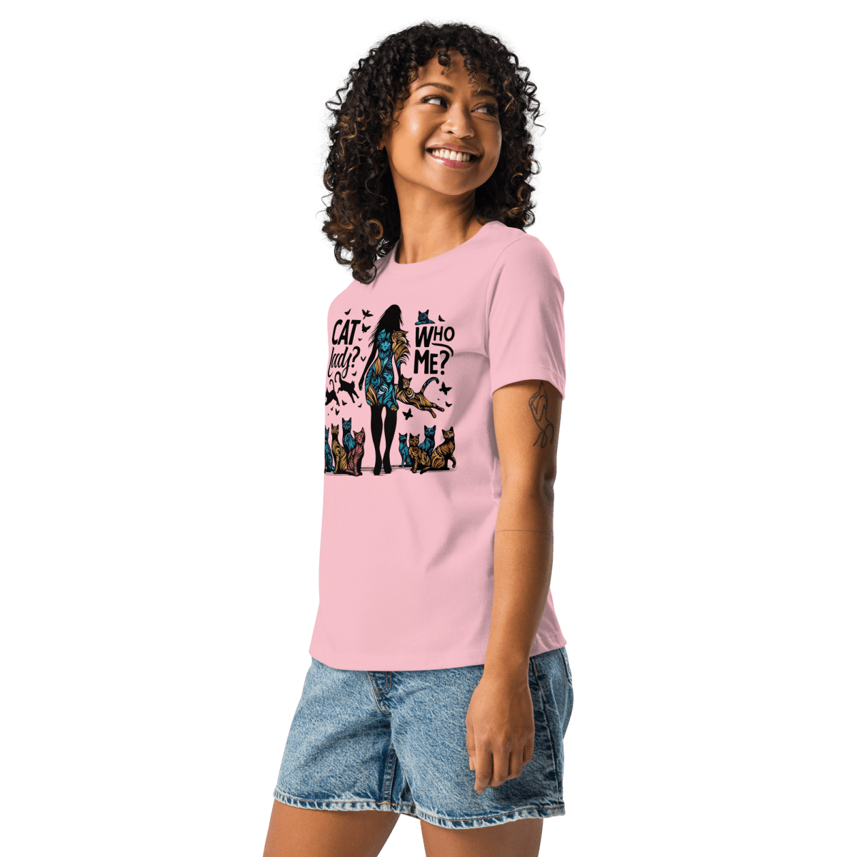 Feline Reverie - Women’s Relaxed Tee - Womens Relaxed Tee - Speak Up 4 Paws