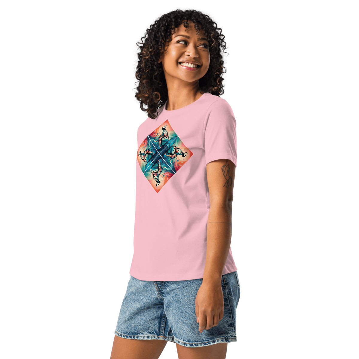 Spotted Harmony - Women’s Relaxed Tee - Womens Relaxed Tee - Speak Up 4 Paws