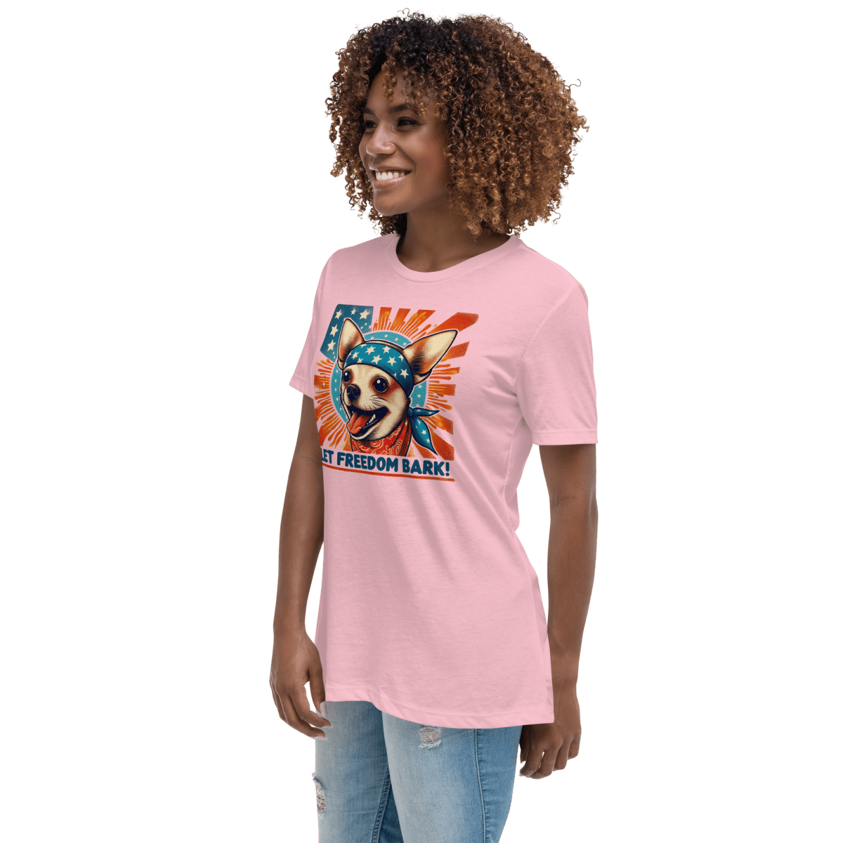 Bark of Freedom Trio - Chihuahua - Women's Relaxed Tee - Womens Relaxed Tee - Speak Up 4 Paws