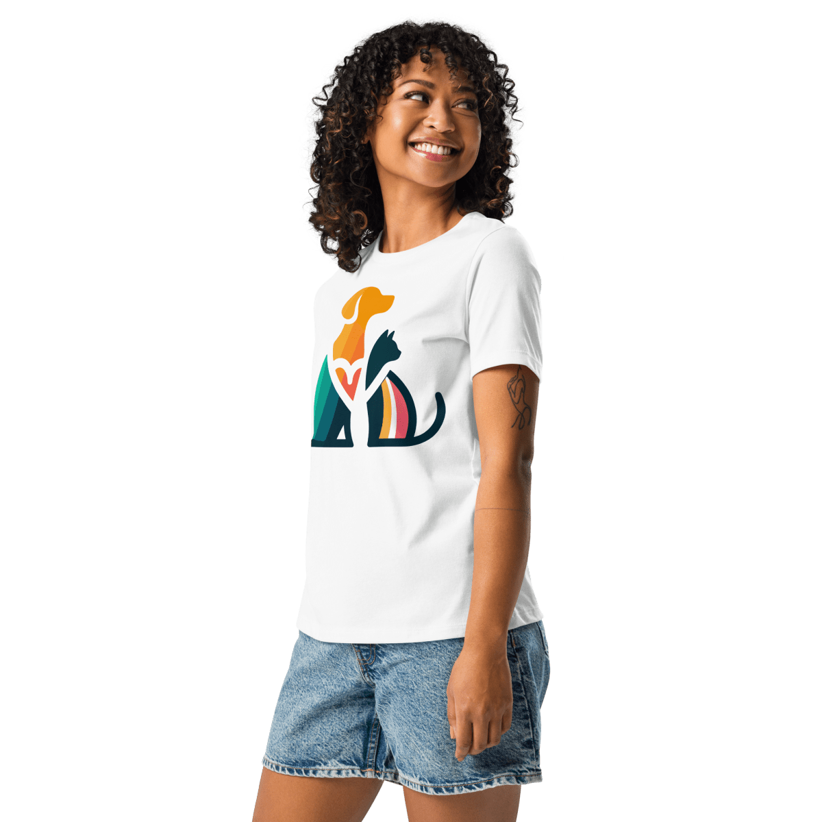 Unity Paws - Women’s Relaxed Tee - Womens Relaxed Tee - Speak Up 4 Paws