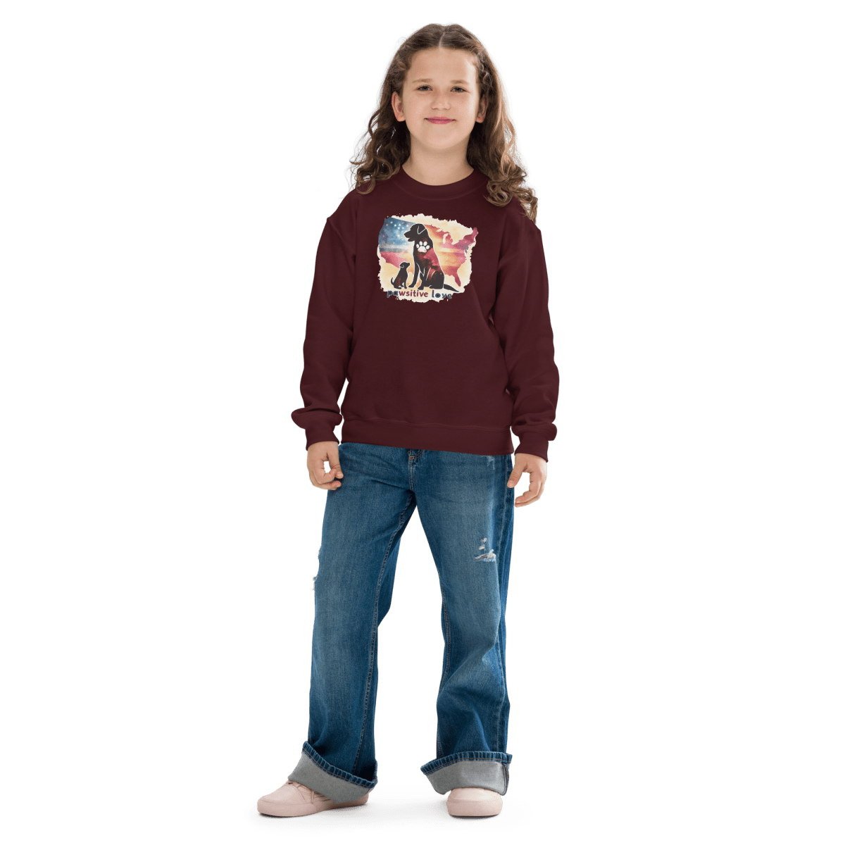 United by Pawprints - Youth Sweatshirt - Youth Sweatshirt - Speak Up 4 Paws