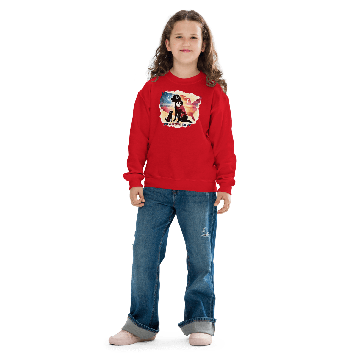 United by Pawprints - Youth Sweatshirt - Youth Sweatshirt - Speak Up 4 Paws