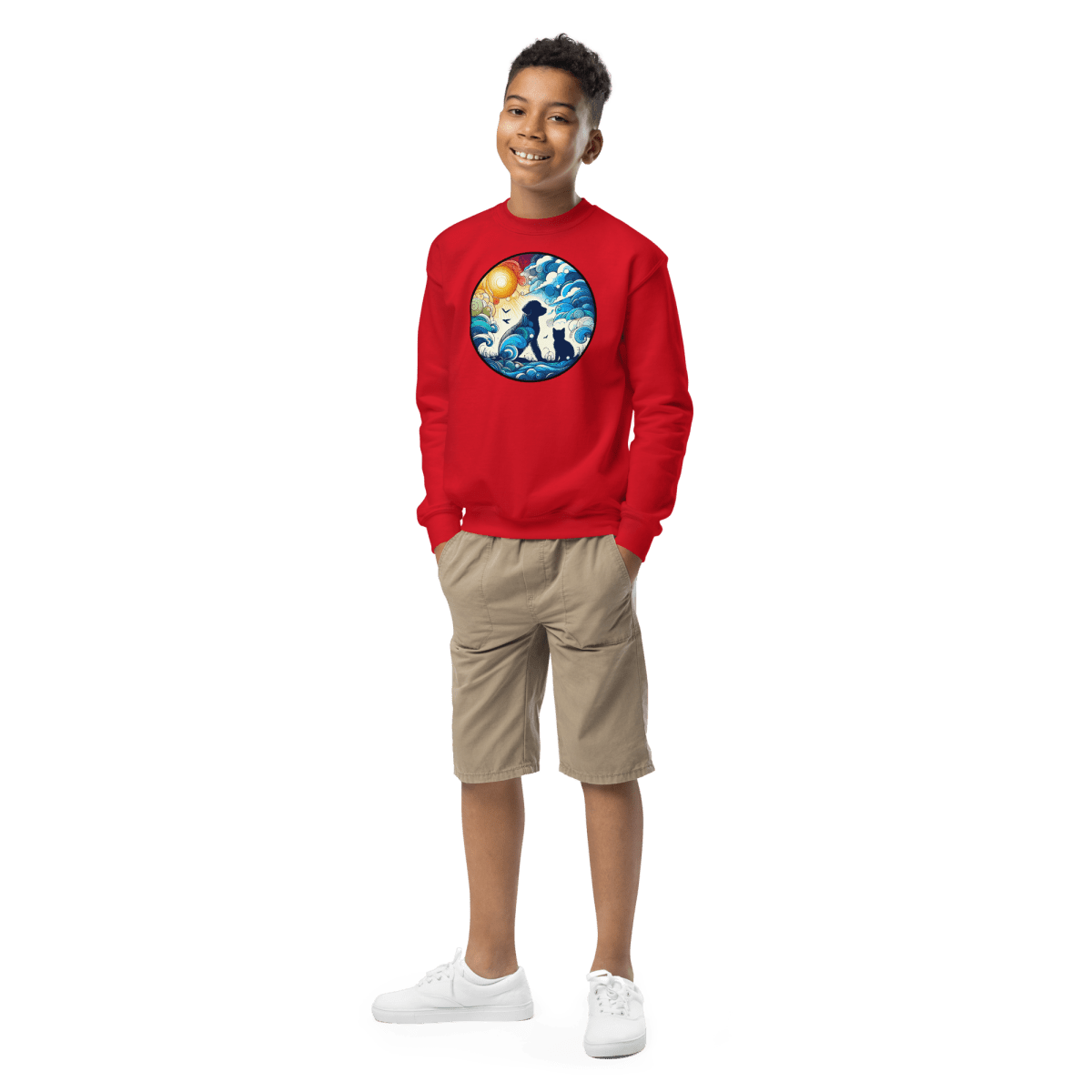 Sun - Kissed Bond - Youth Sweatshirt - Youth Sweatshirt - Speak Up 4 Paws
