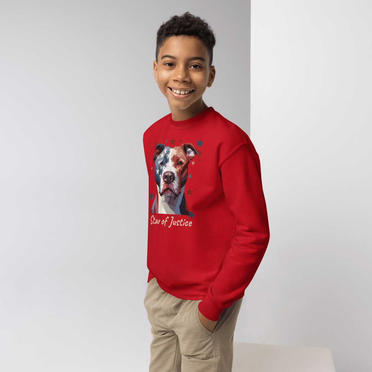 Star of Justice - Youth Sweatshirt - Youth Sweatshirt - Speak Up 4 Paws