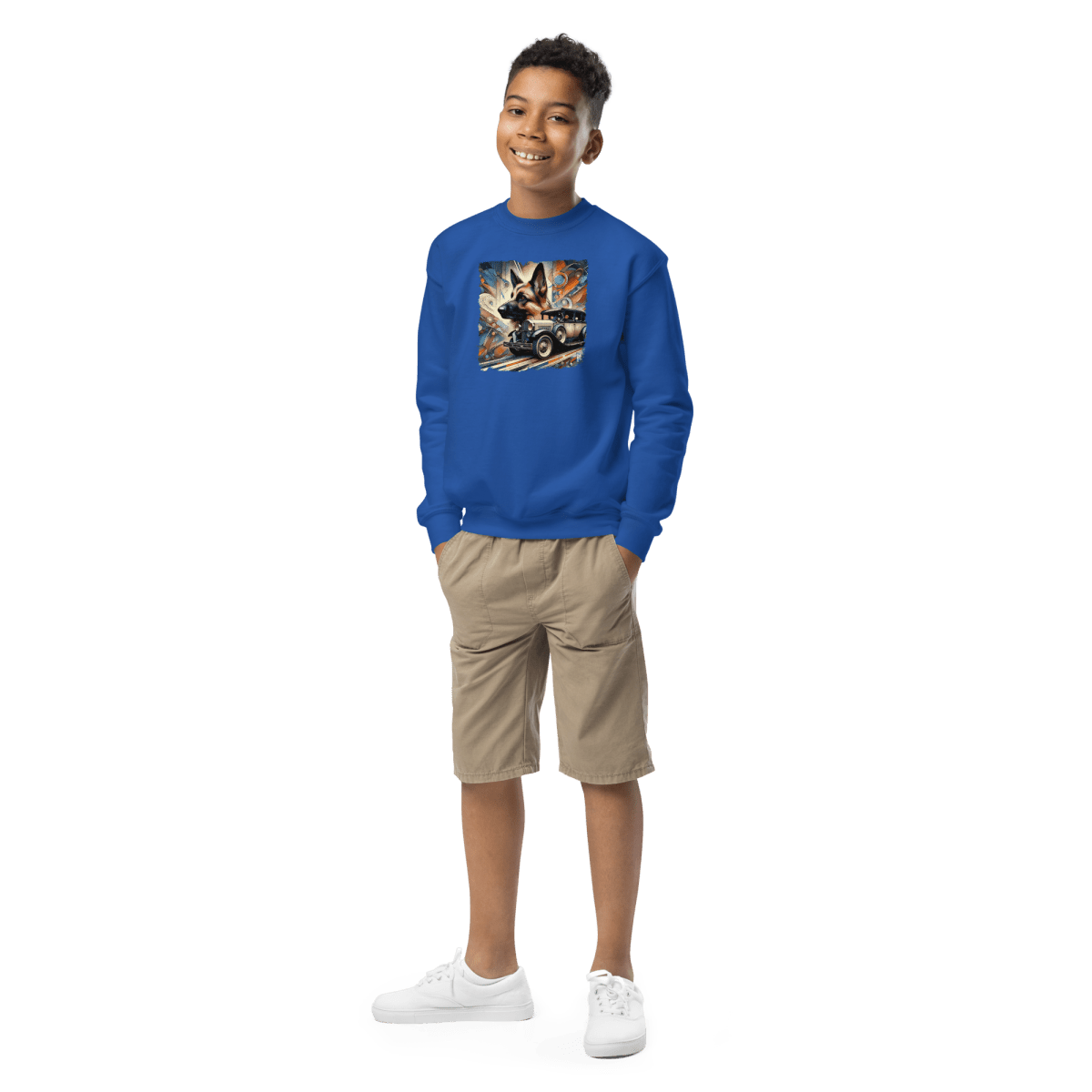 Canine Cruiser - Youth Sweatshirt - Youth Sweatshirt - Speak Up 4 Paws