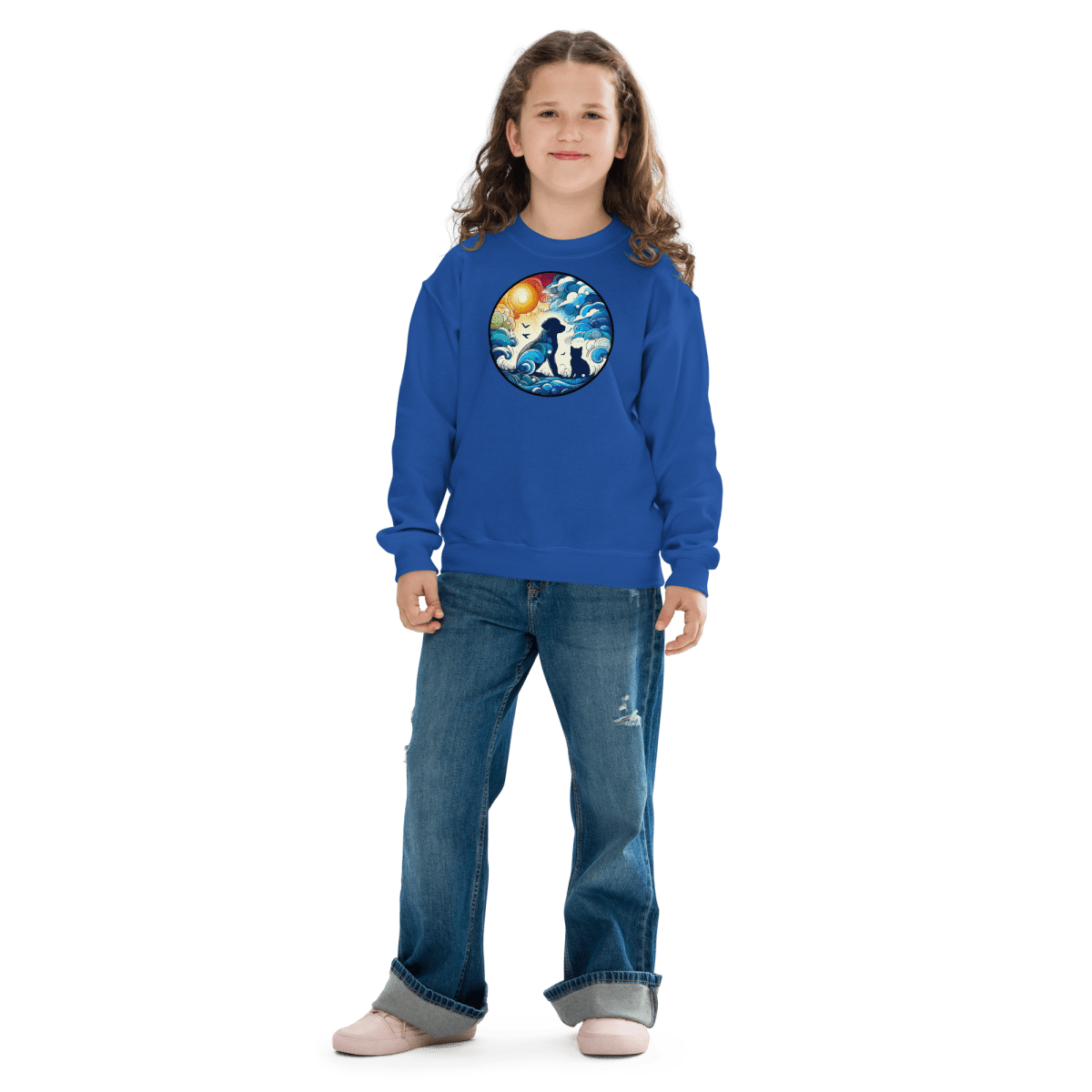Sun - Kissed Bond - Youth Sweatshirt - Youth Sweatshirt - Speak Up 4 Paws