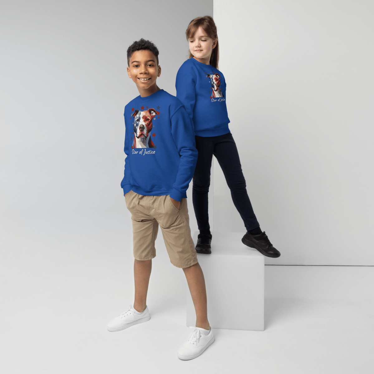 Star of Justice - Youth Sweatshirt - Youth Sweatshirt - Speak Up 4 Paws