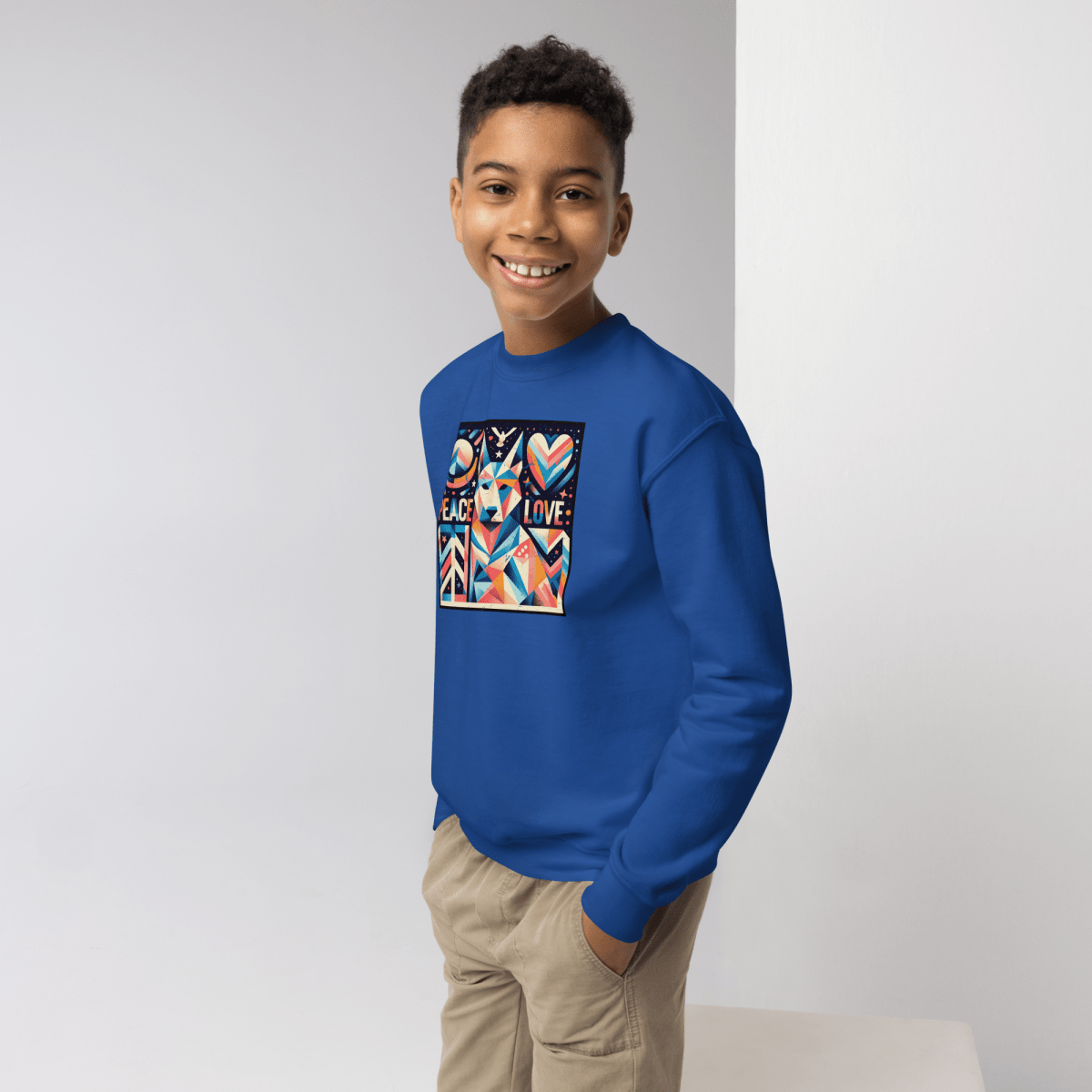 Kaleidoscope Harmony - Youth Sweatshirt - Youth Sweatshirt - Speak Up 4 Paws