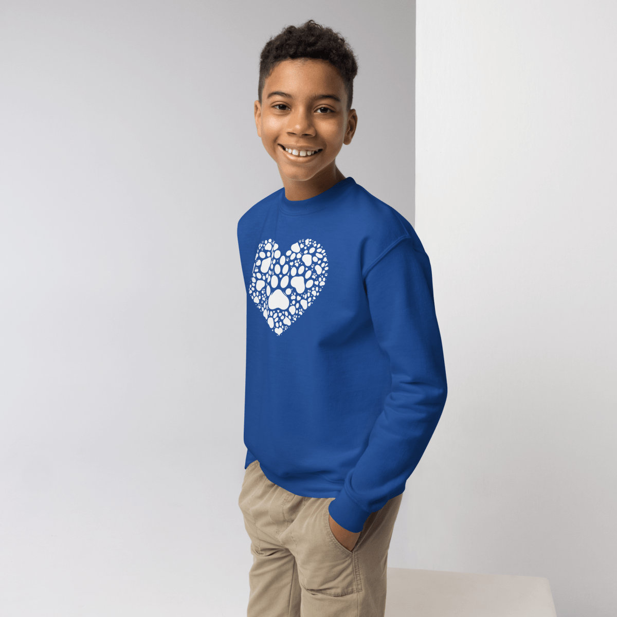 Heartfelt Paws - Youth Sweatshirt - Youth Sweatshirt - Speak Up 4 Paws