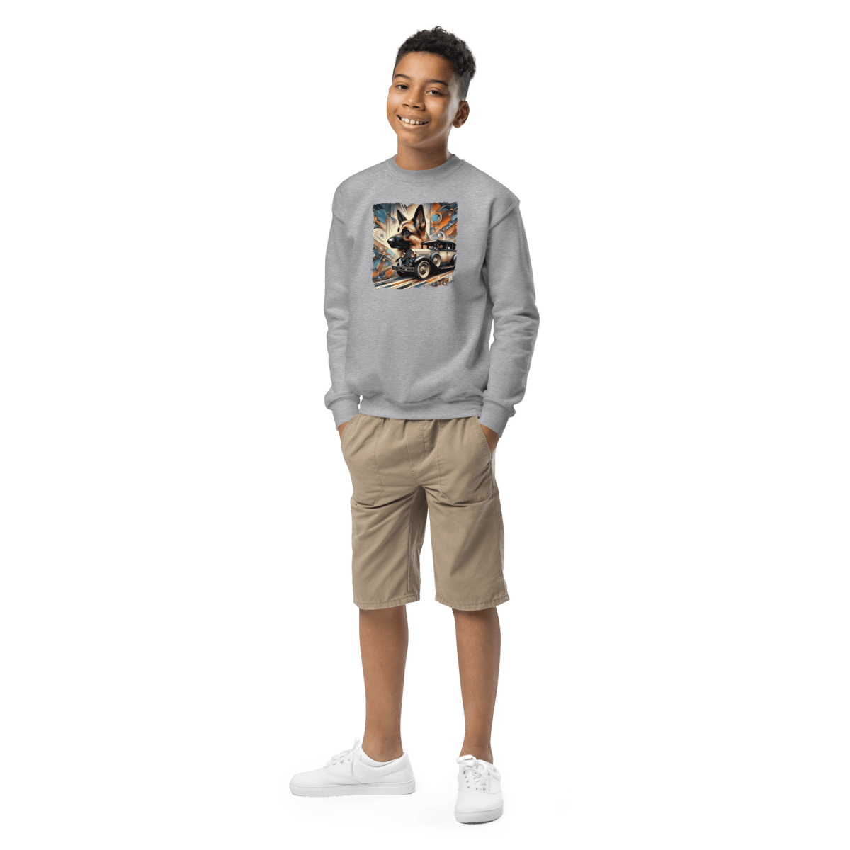 Canine Cruiser - Youth Sweatshirt - Youth Sweatshirt - Speak Up 4 Paws