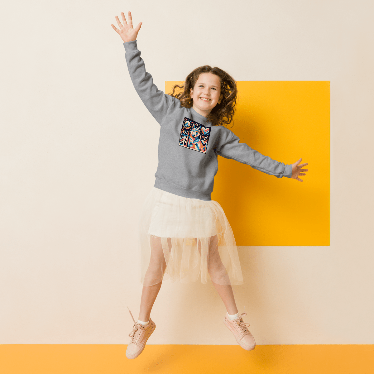 Kaleidoscope Harmony - Youth Sweatshirt - Youth Sweatshirt - Speak Up 4 Paws