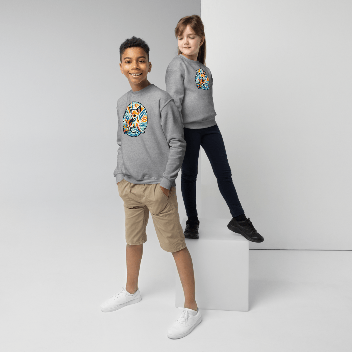 Chihuahuas Playful Dance - Youth Sweatshirt - Youth Sweatshirt - Speak Up 4 Paws