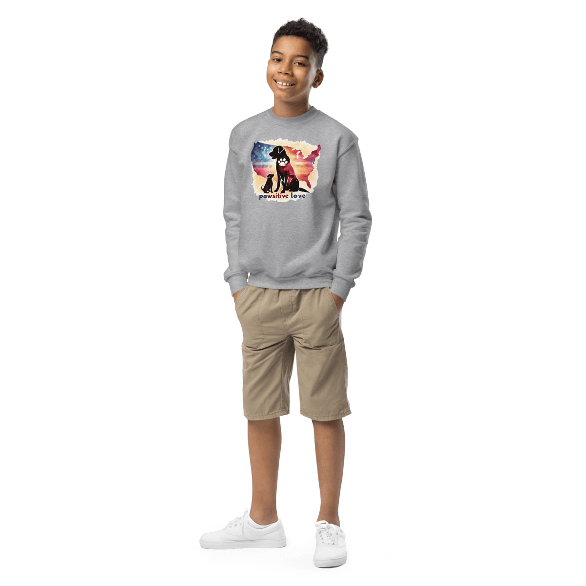 United by Pawprints - Youth Sweatshirt - Youth Sweatshirt - Speak Up 4 Paws