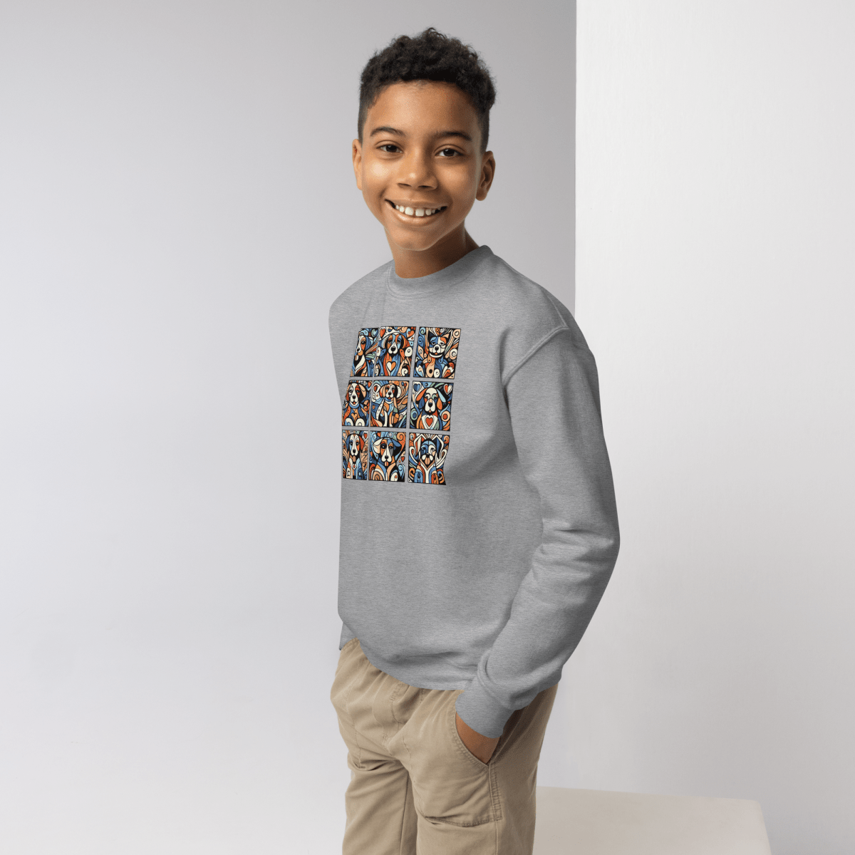 Artful Canines - Youth Sweatshirt - Youth Sweatshirt - Speak Up 4 Paws
