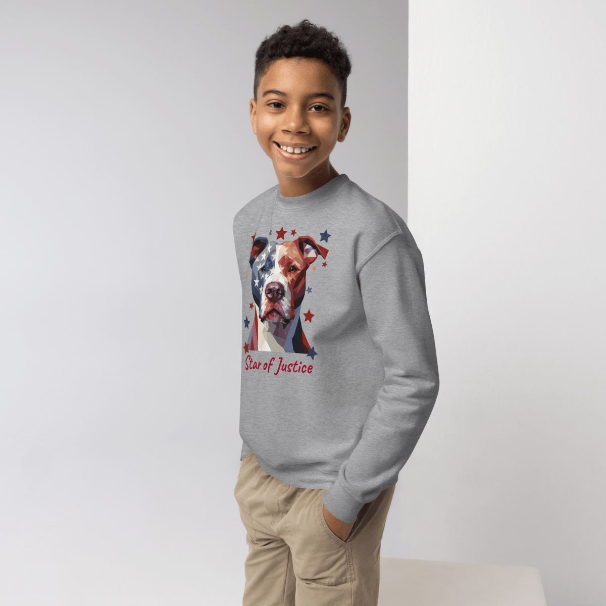 Star of Justice - Youth Sweatshirt - Youth Sweatshirt - Speak Up 4 Paws