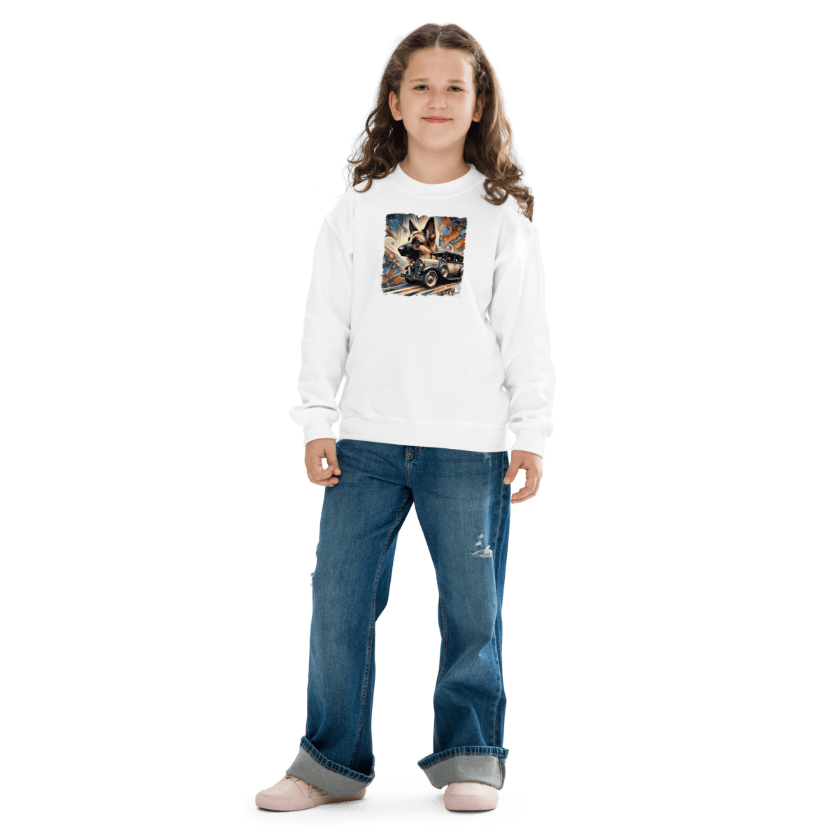 Canine Cruiser - Youth Sweatshirt - Youth Sweatshirt - Speak Up 4 Paws