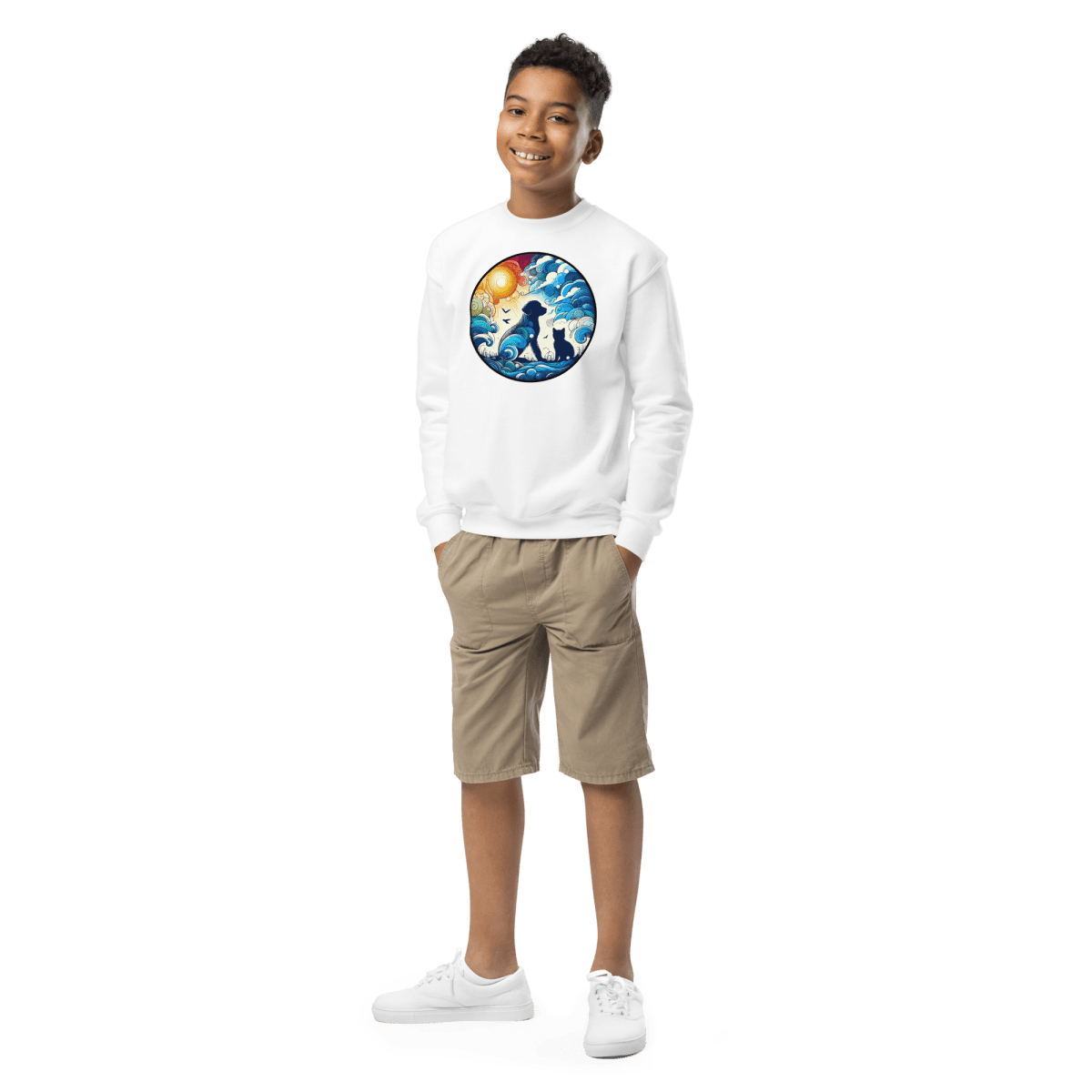 Sun - Kissed Bond - Youth Sweatshirt - Youth Sweatshirt - Speak Up 4 Paws