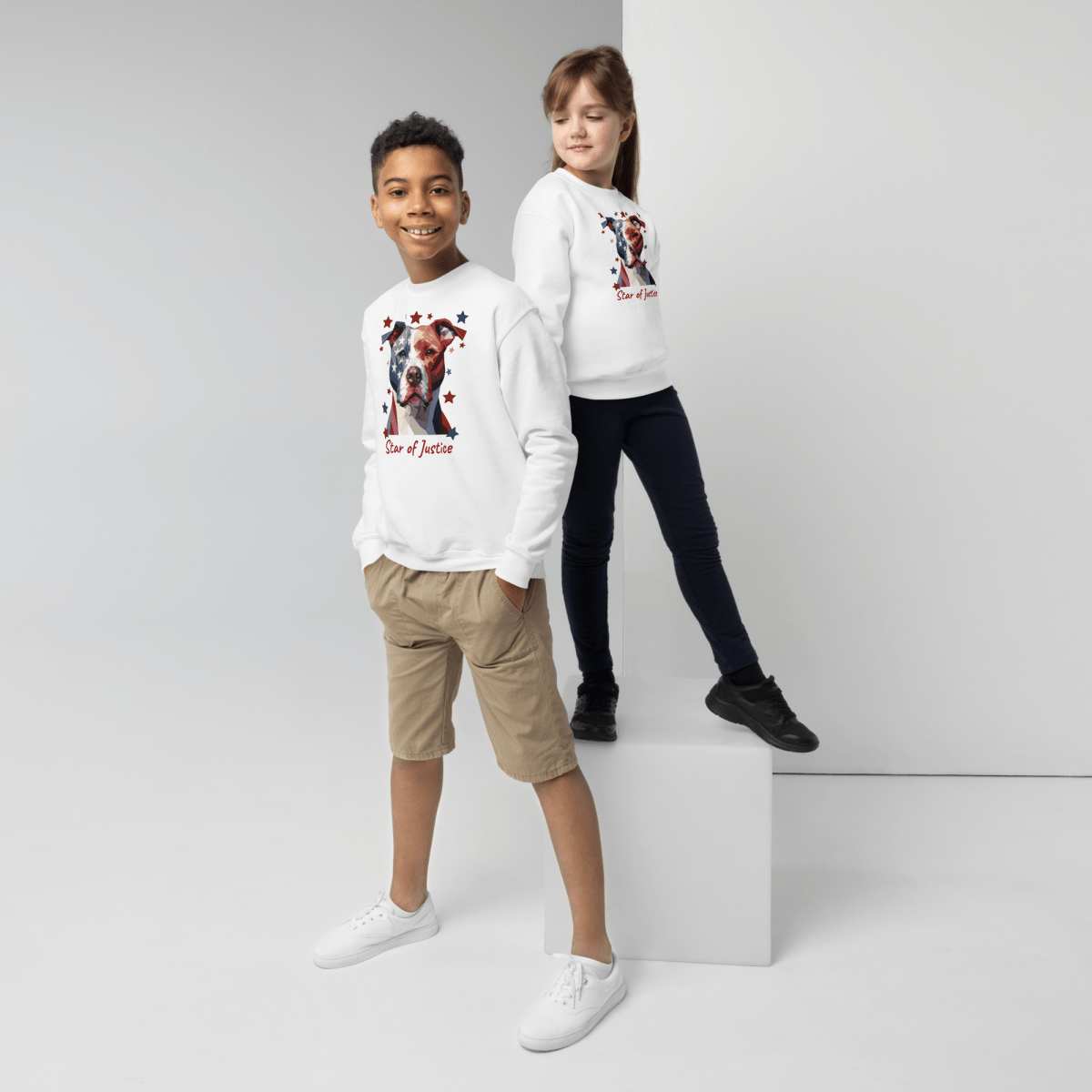 Star of Justice - Youth Sweatshirt - Youth Sweatshirt - Speak Up 4 Paws