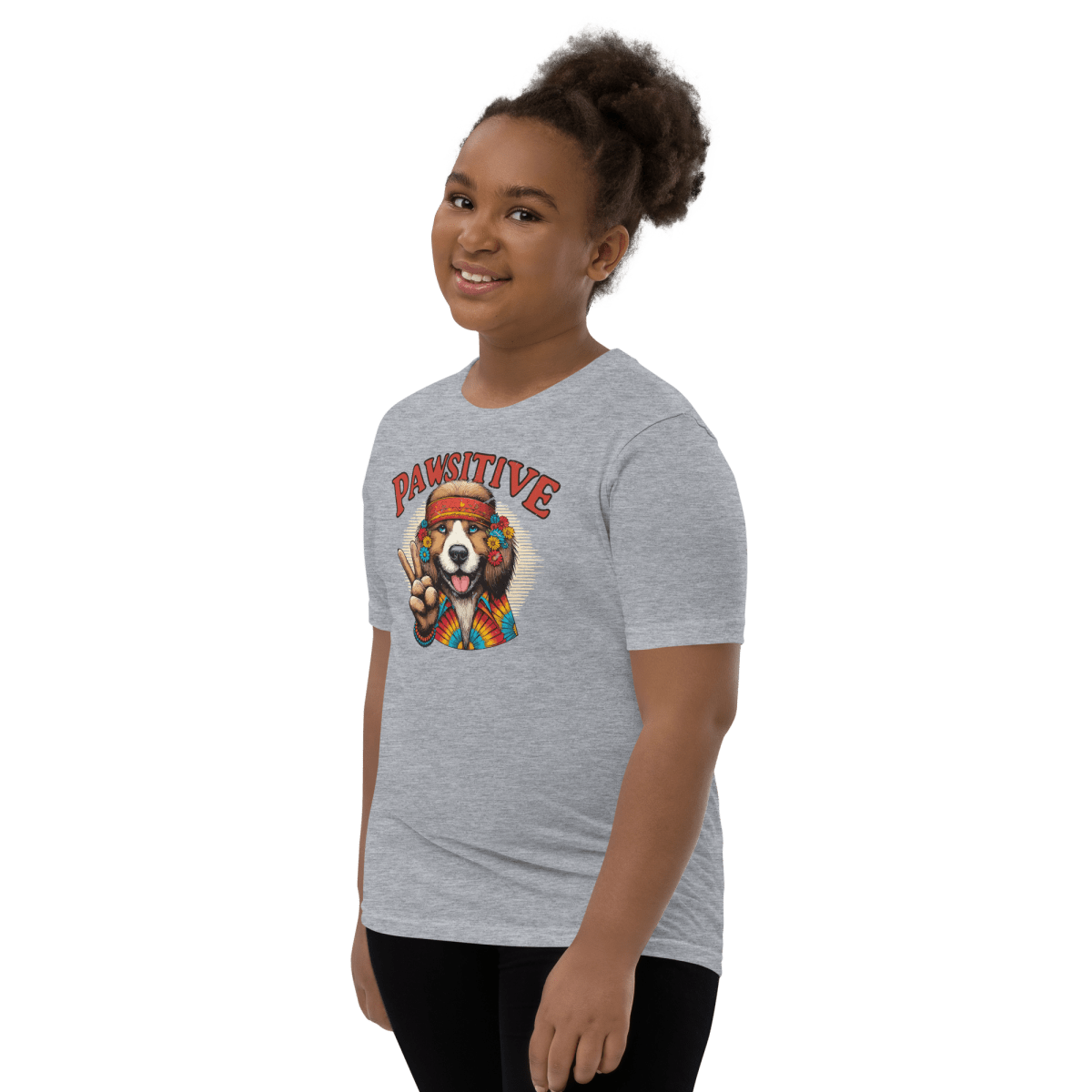 Groovy Canine Vibes - Youth Signature Tee - Youth Tee - Speak Up 4 Paws