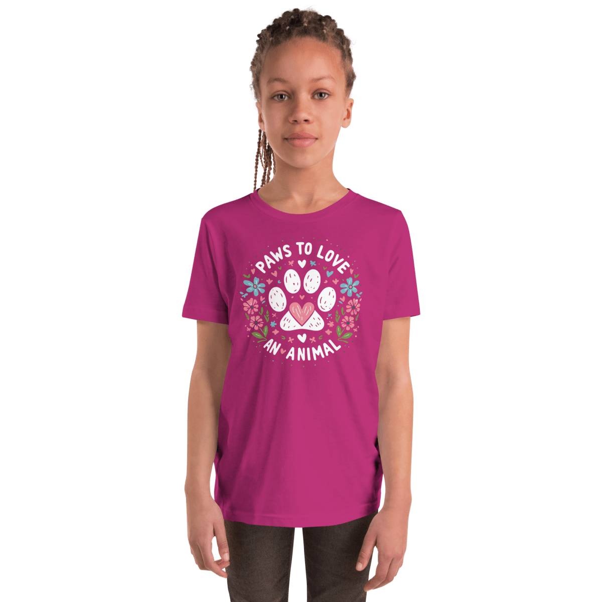 Circle of Pawsitivity - Youth Signature Tee - Youth Tee - Speak Up 4 Paws