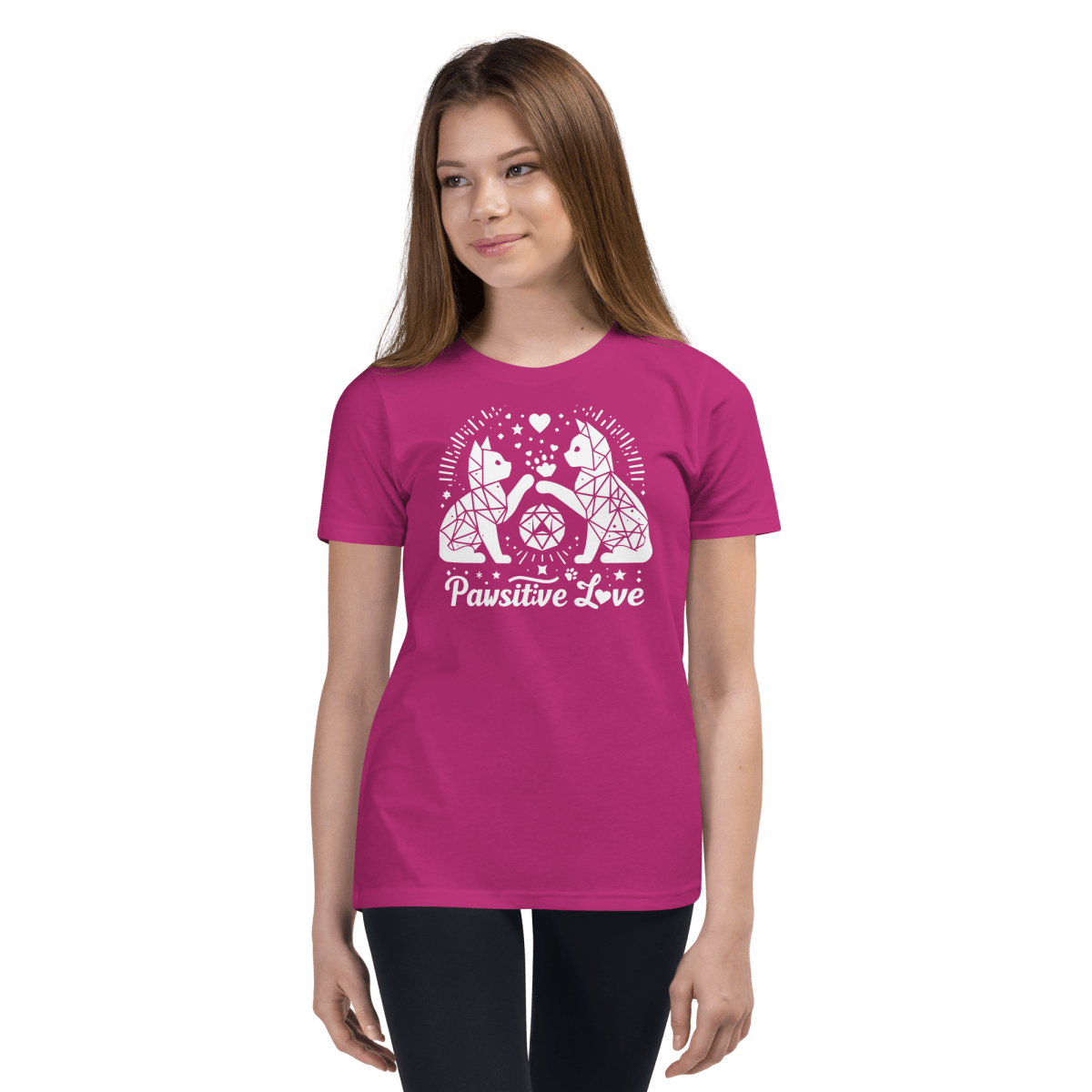 Geometric Whisker Play - Youth Signature Tee - Youth Tee - Speak Up 4 Paws