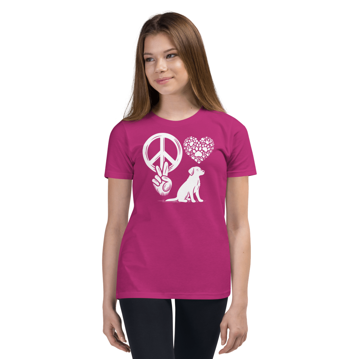 Peaceful Paws - Youth Signature Tee - Youth Tee - Speak Up 4 Paws
