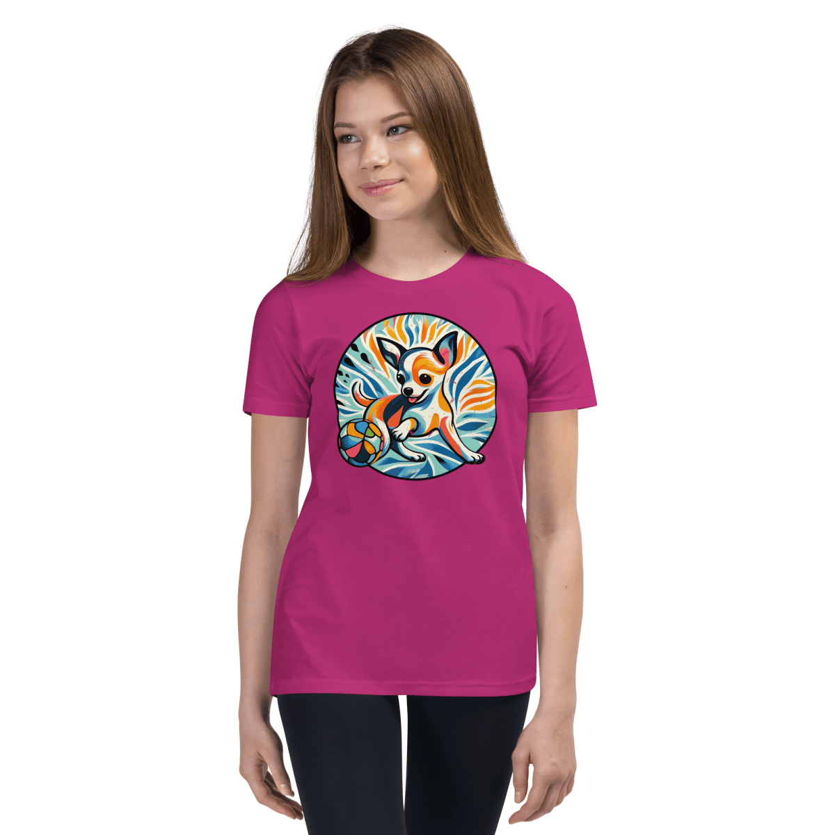 Chihuahuas Playful Dance - Youth Signature Tee - Youth Tee - Speak Up 4 Paws