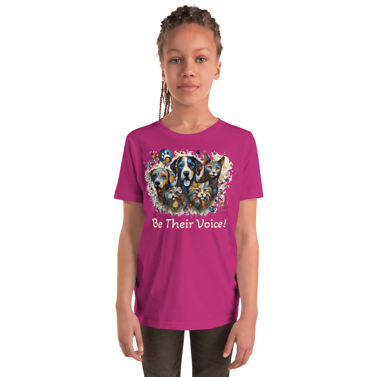 Be Their Voice - Youth Signature Tee - Youth Tee - Speak Up 4 Paws