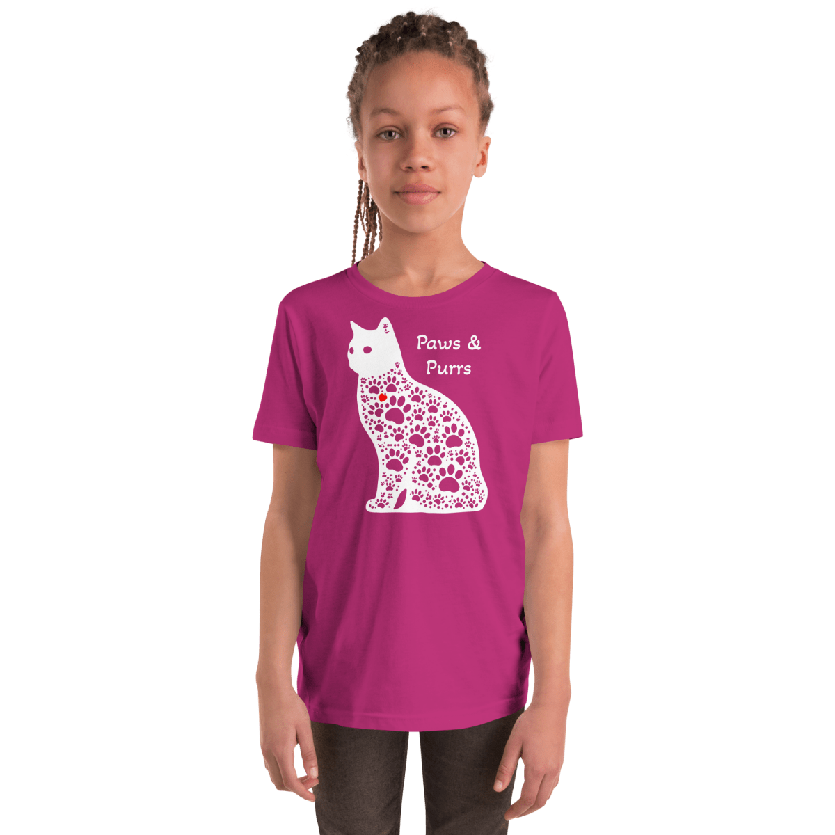 Paws and Purrs - Youth Signature Tee - Youth Tee - Speak Up 4 Paws