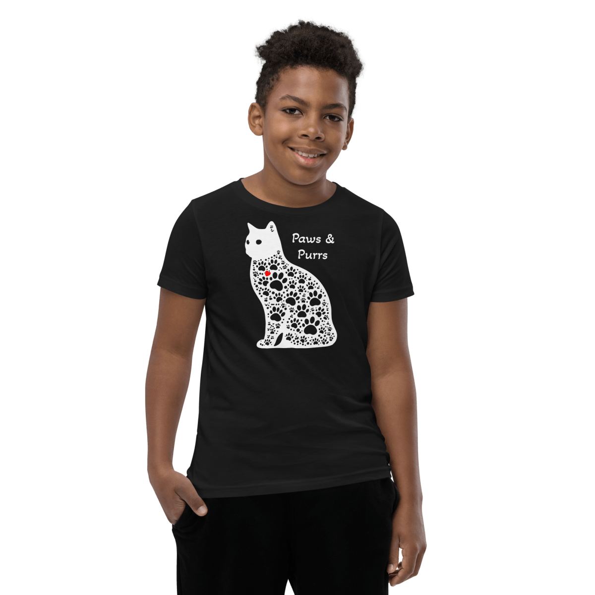 Paws and Purrs - Youth Signature Tee - Youth Tee - Speak Up 4 Paws