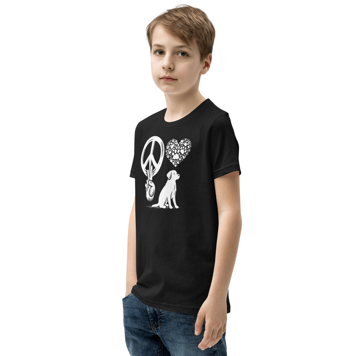 Peaceful Paws - Youth Signature Tee - Youth Tee - Speak Up 4 Paws