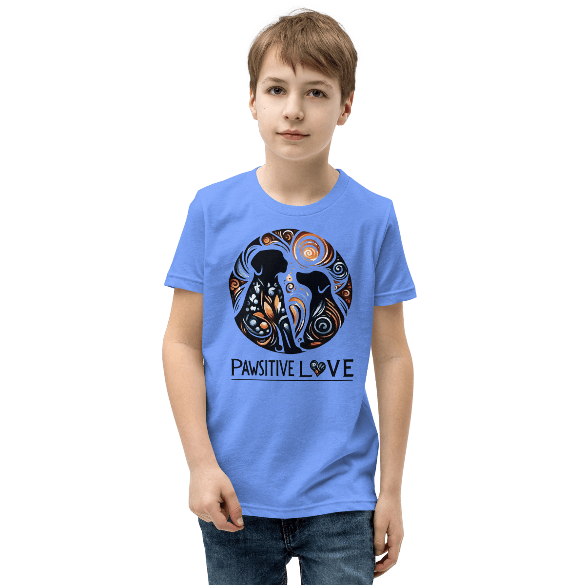 Swirl of Pawsitivity - Youth Signature Tee - Youth Tee - Speak Up 4 Paws