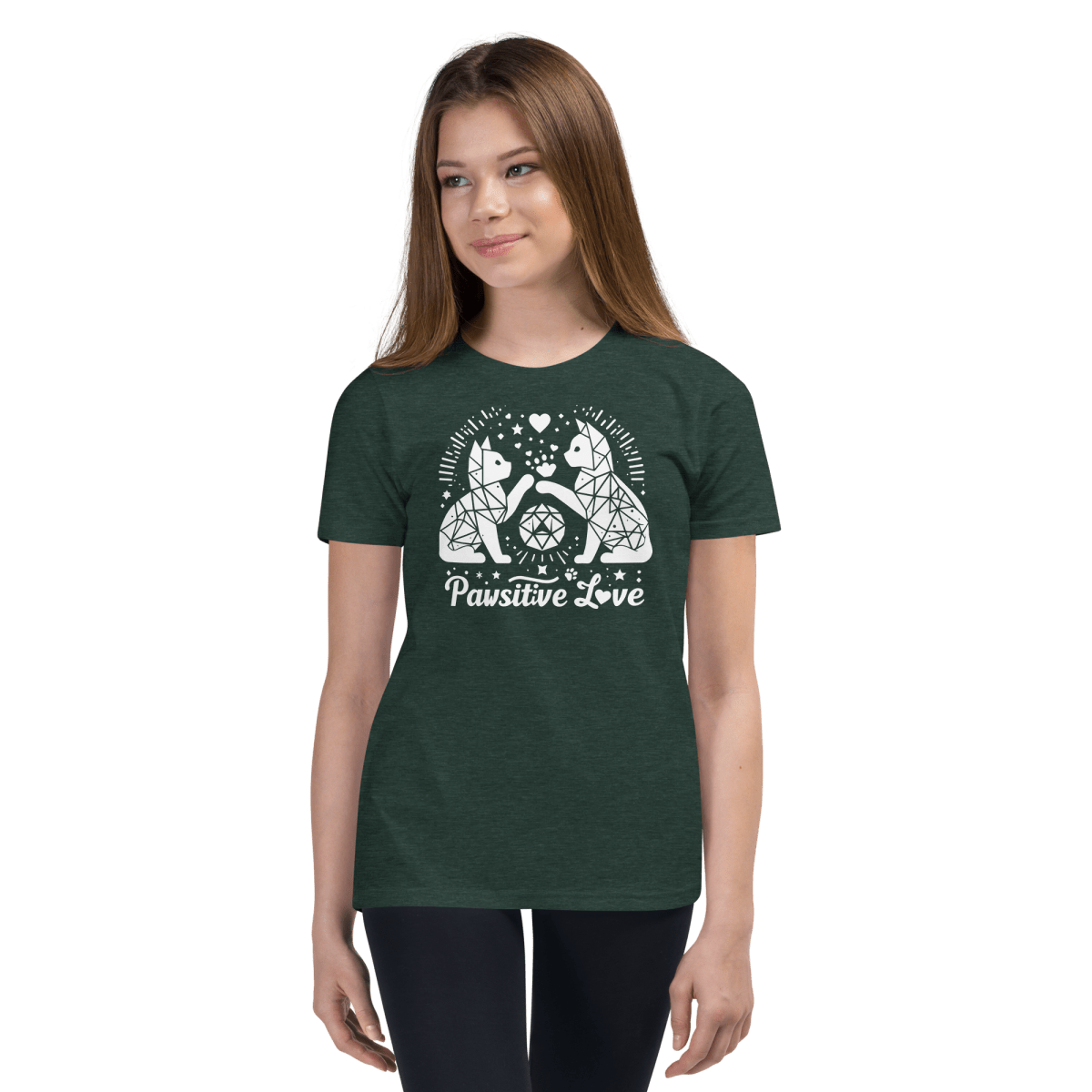 Geometric Whisker Play - Youth Signature Tee - Youth Tee - Speak Up 4 Paws