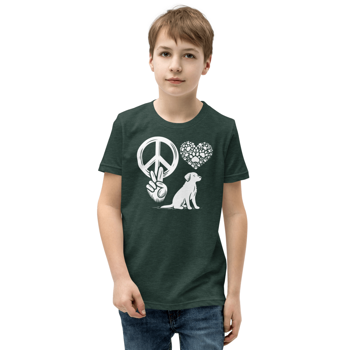 Peaceful Paws - Youth Signature Tee - Youth Tee - Speak Up 4 Paws