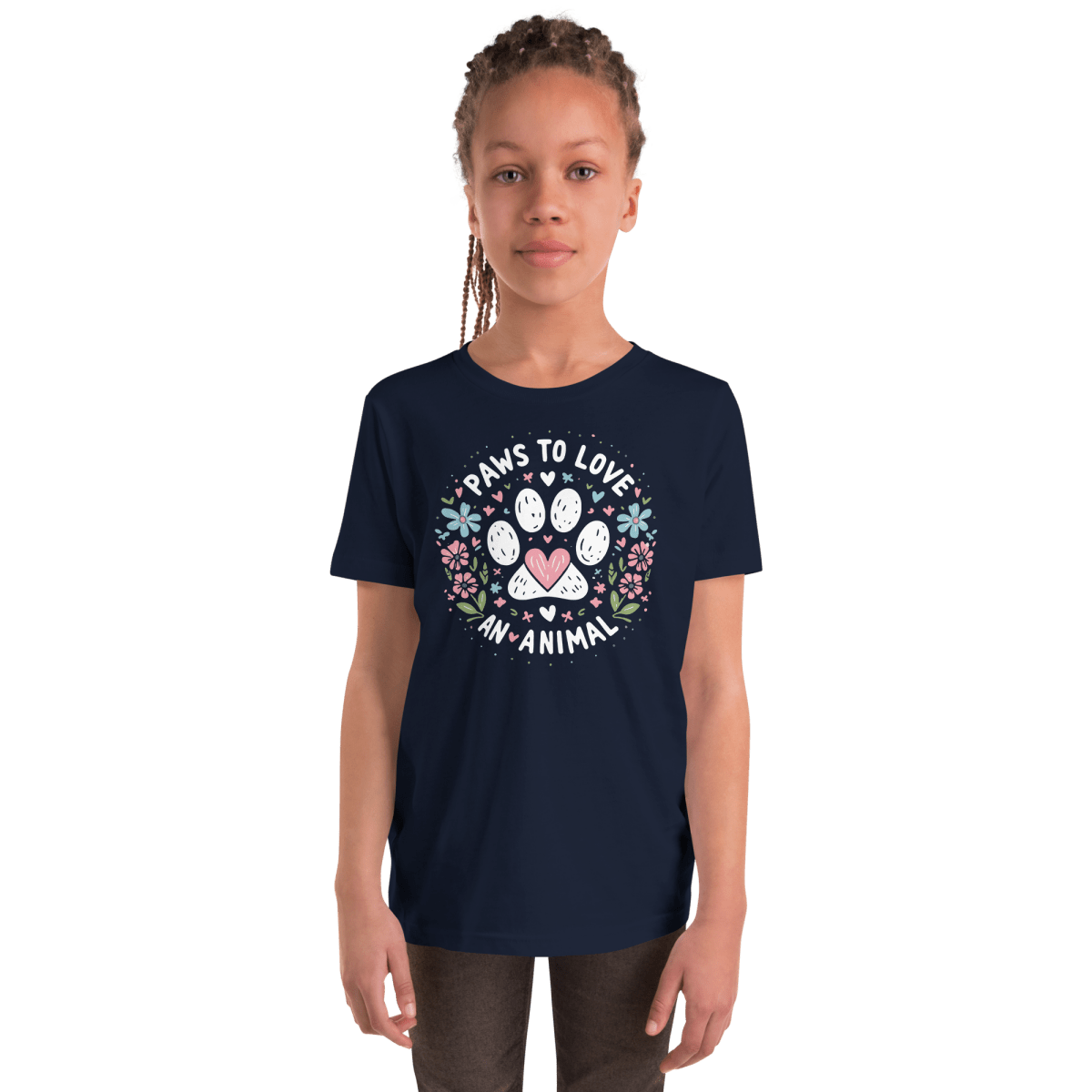 Circle of Pawsitivity - Youth Signature Tee - Youth Tee - Speak Up 4 Paws