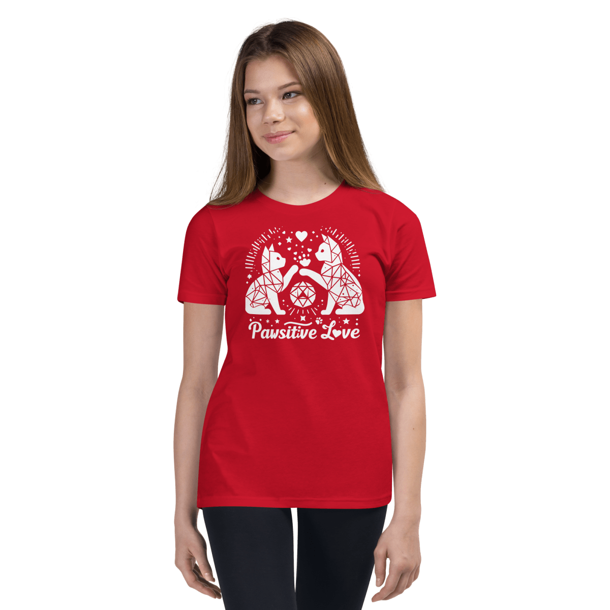 Geometric Whisker Play - Youth Signature Tee - Youth Tee - Speak Up 4 Paws