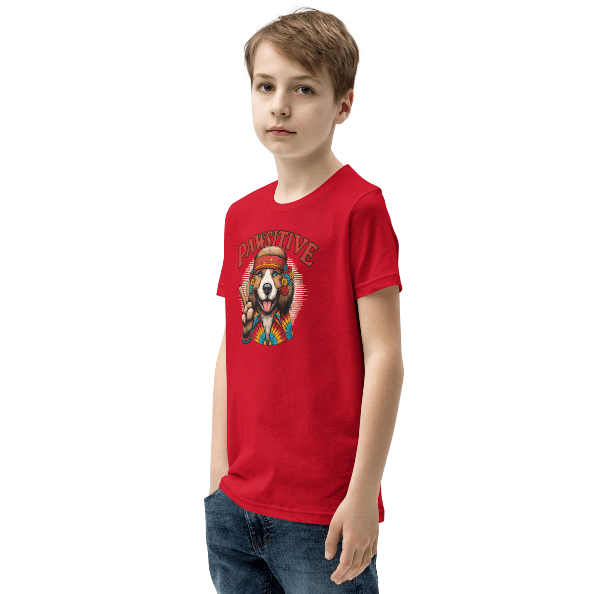 Groovy Canine Vibes - Youth Signature Tee - Youth Tee - Speak Up 4 Paws