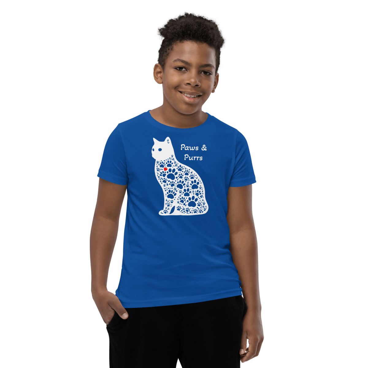 Paws and Purrs - Youth Signature Tee - Youth Tee - Speak Up 4 Paws