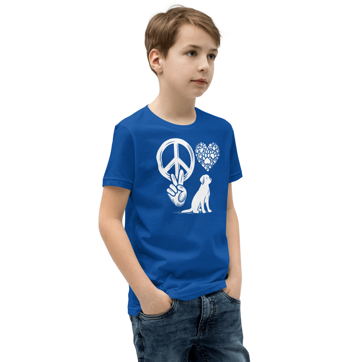 Peaceful Paws - Youth Signature Tee - Youth Tee - Speak Up 4 Paws
